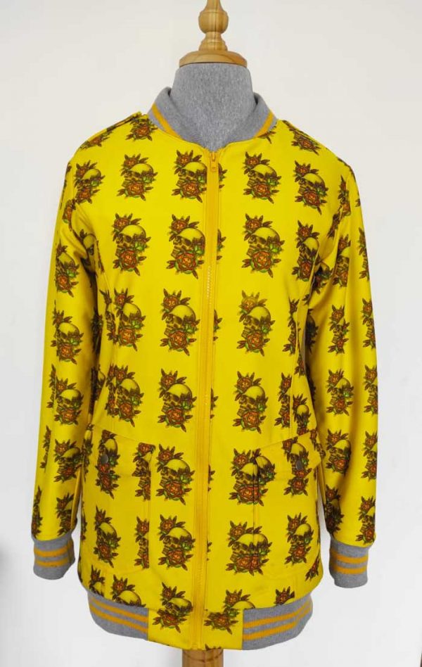 Chaqueta Calavera Flores