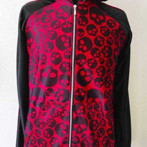 Polerón Calavera Rojo