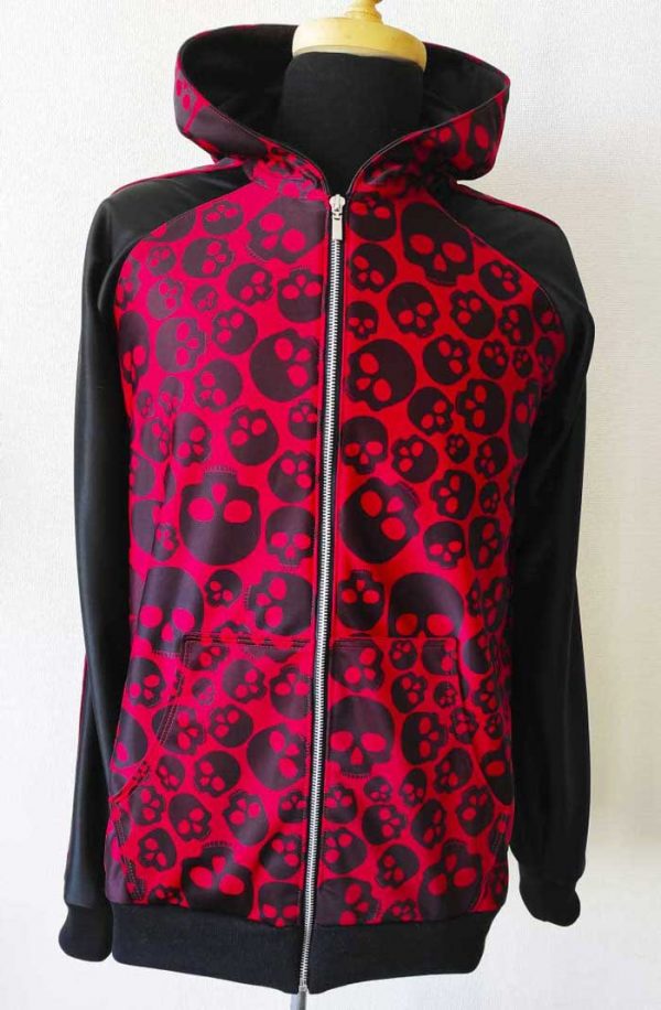Polerón Calavera Rojo